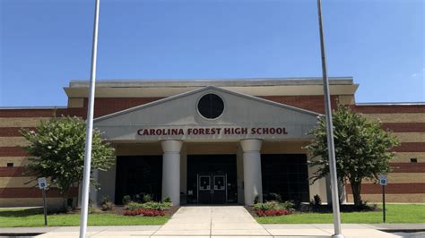 Carolina Forest High School is a public high school of the Horry 01 School District located in Myrtle Beach, SC. It has 2,262 students in grades 9th through 12th. Carolina Forest High School is the 7th largest public high school in South Carolina and the 975th largest nationally. It has a student teacher ratio of 20.0 to 1. Total Students: 2,262.